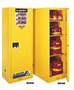 Justrite 895401 Sure-Grip Ex Slimlime Flammable Safety Cabinet; 54 gal, Manual Single Door, 23.25