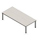 Extra-Large Cleanroom Gowning Bench, 304 Stainless Steel, Solid Top, 70