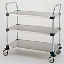 Cart; Cleanroom, Utility, Stainless Steel, 24