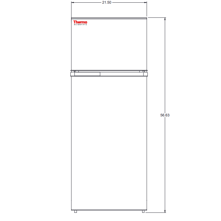 Value Refrigerator/Freezer Combination, 7.1 cu. ft., 1°C to…