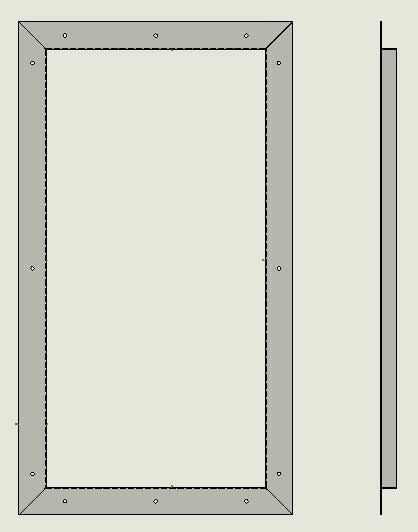 Front and side view of Loose mounting bracket