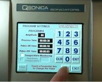 Programmable digital sonicator allows control of speed and duration.