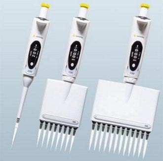 Manual/mechanical pipettes by Sartorius.
