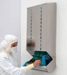 Biosafe stainless steel glove dispenser | Terra Universal